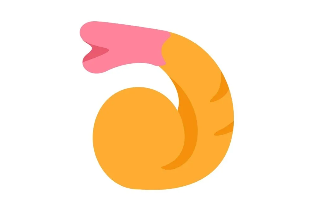 Emoji of a battered and fried shrimp.