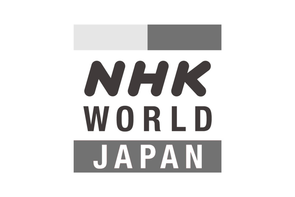 NHK World logo in gray